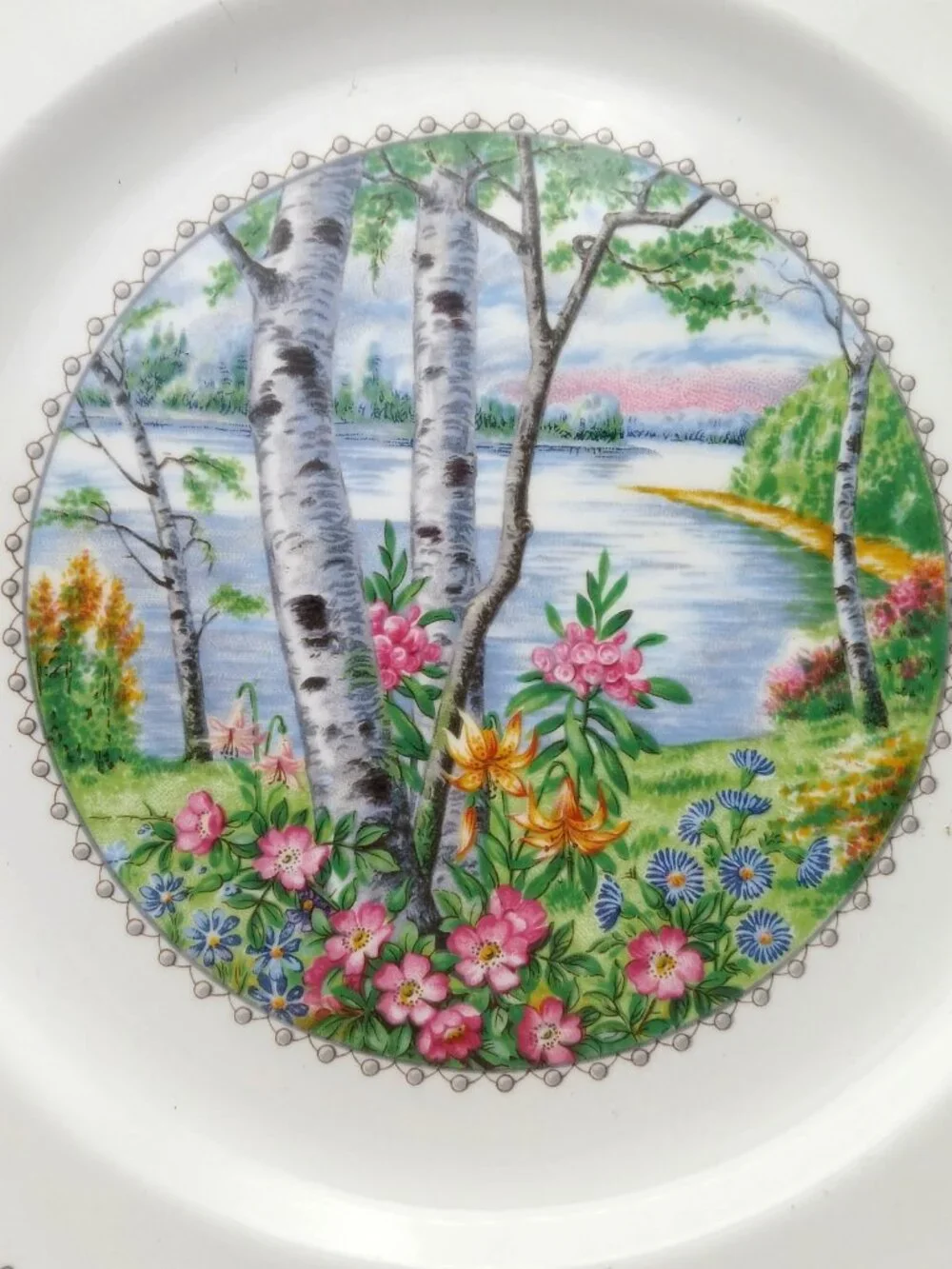 Royal Albert Silver Birch 4pc Place Setting Bone China Dinnerware England